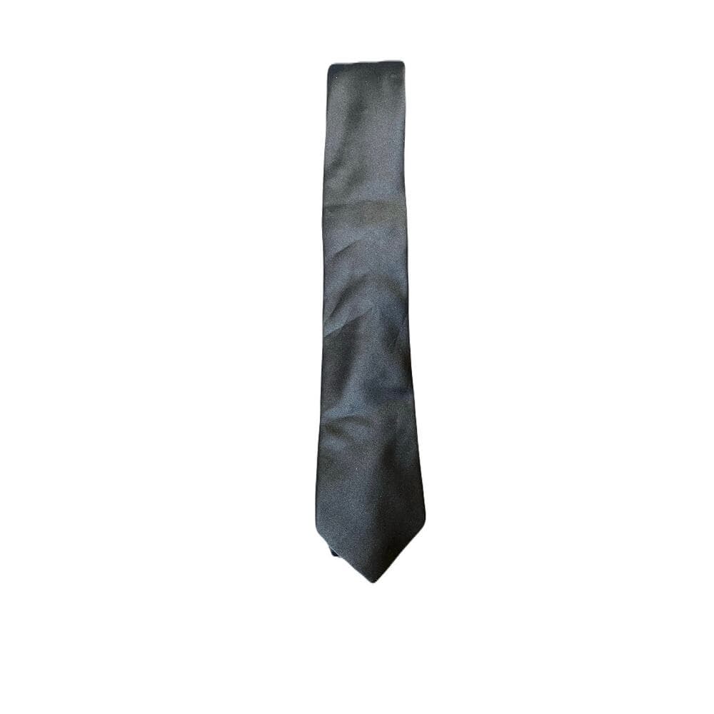 Solid Black Men’s Tie - Thumbnail 4