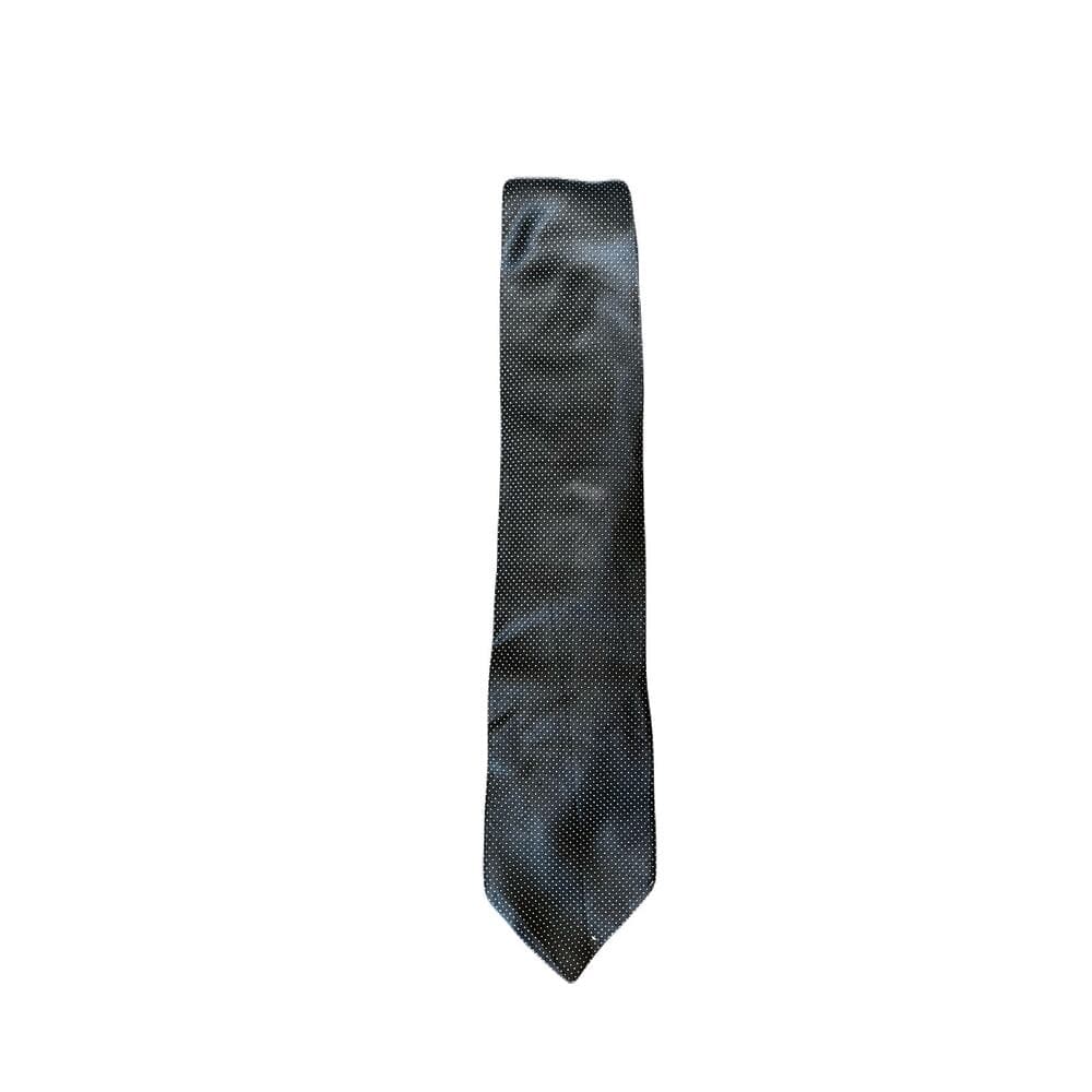 Her Moso Black Men’s Tie With White dot on it - Thumbnail 5