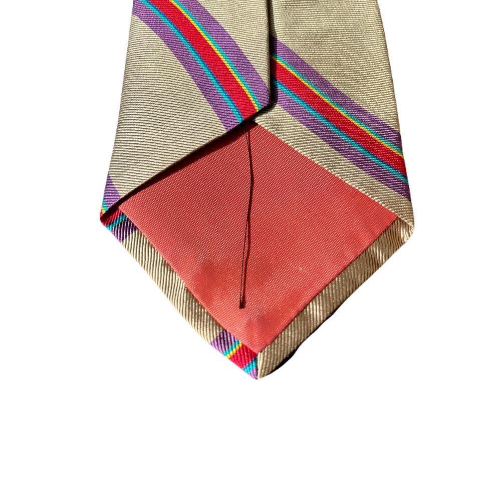 Gant Men’s Tie Tan/Red/Purpe - Thumbnail 2
