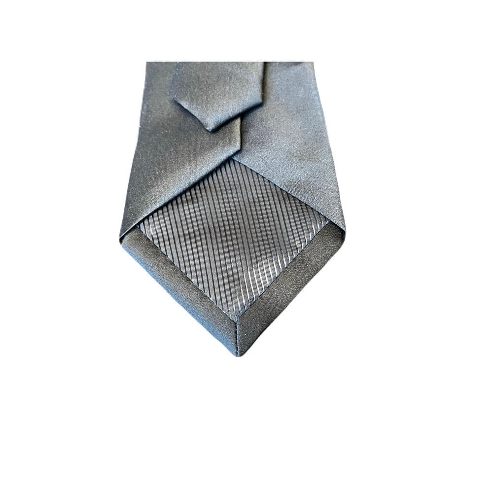 Solid Black Men’s Tie - Thumbnail 2