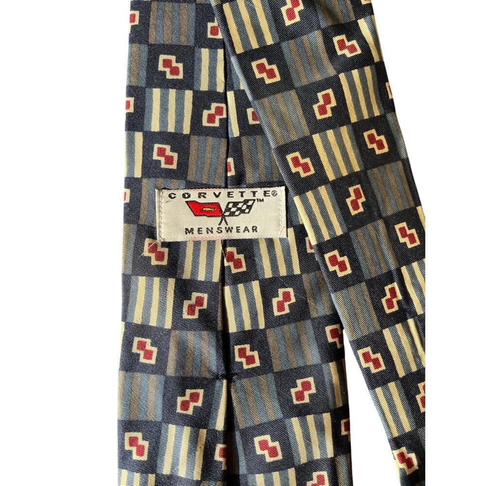 Corvette Men’s Tie Blue & Red - Thumbnail 2