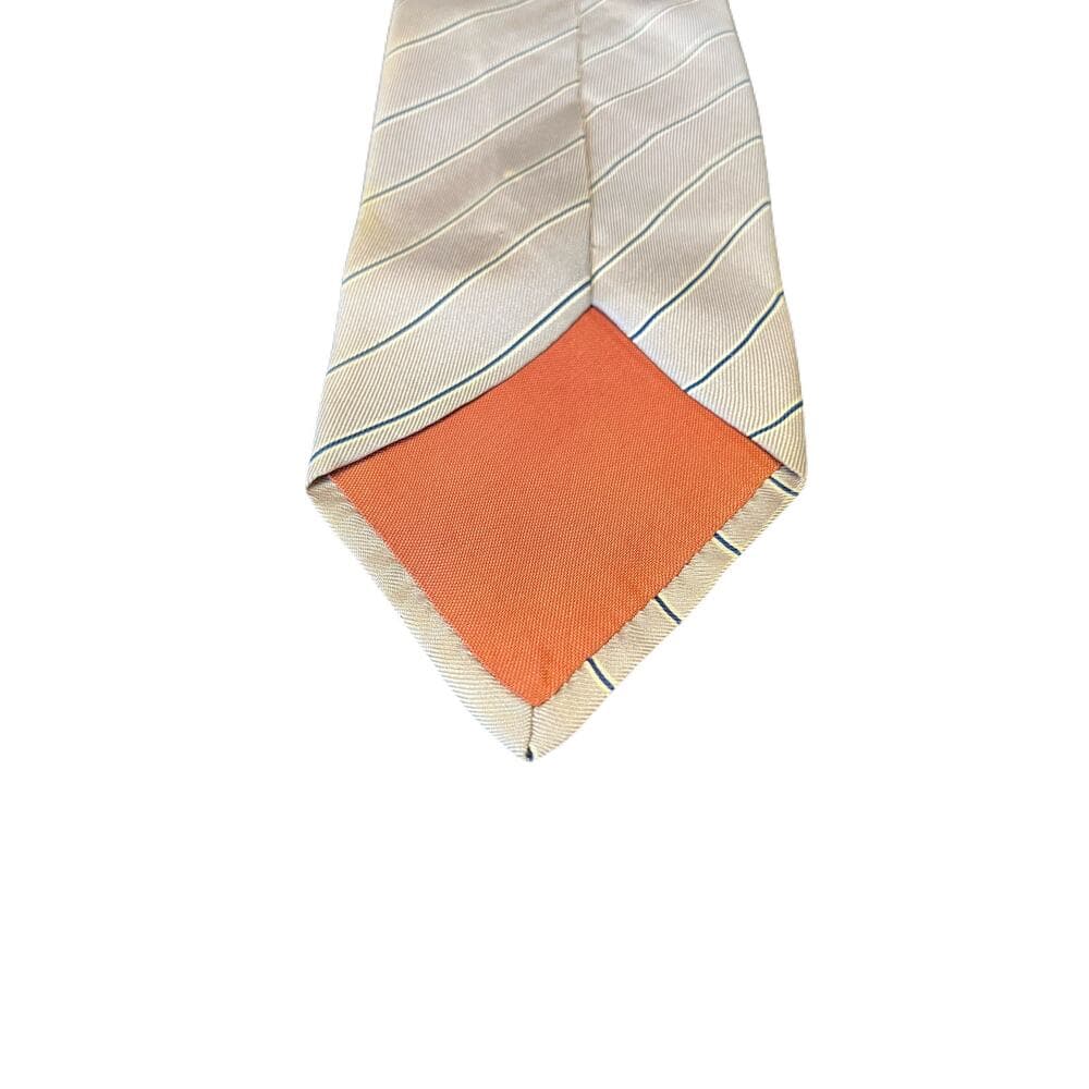 Geismar Kaplan Men’s Tie Sliver With Blue Strips - Thumbnail 2
