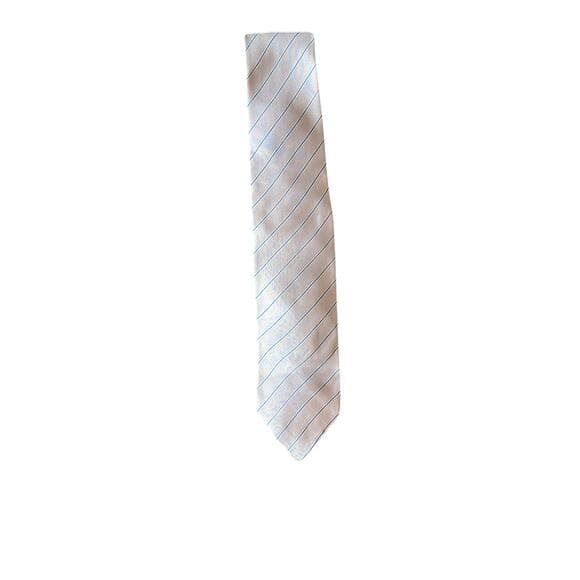 Geismar Kaplan Men’s Tie Sliver With Blue Strips - Thumbnail 6