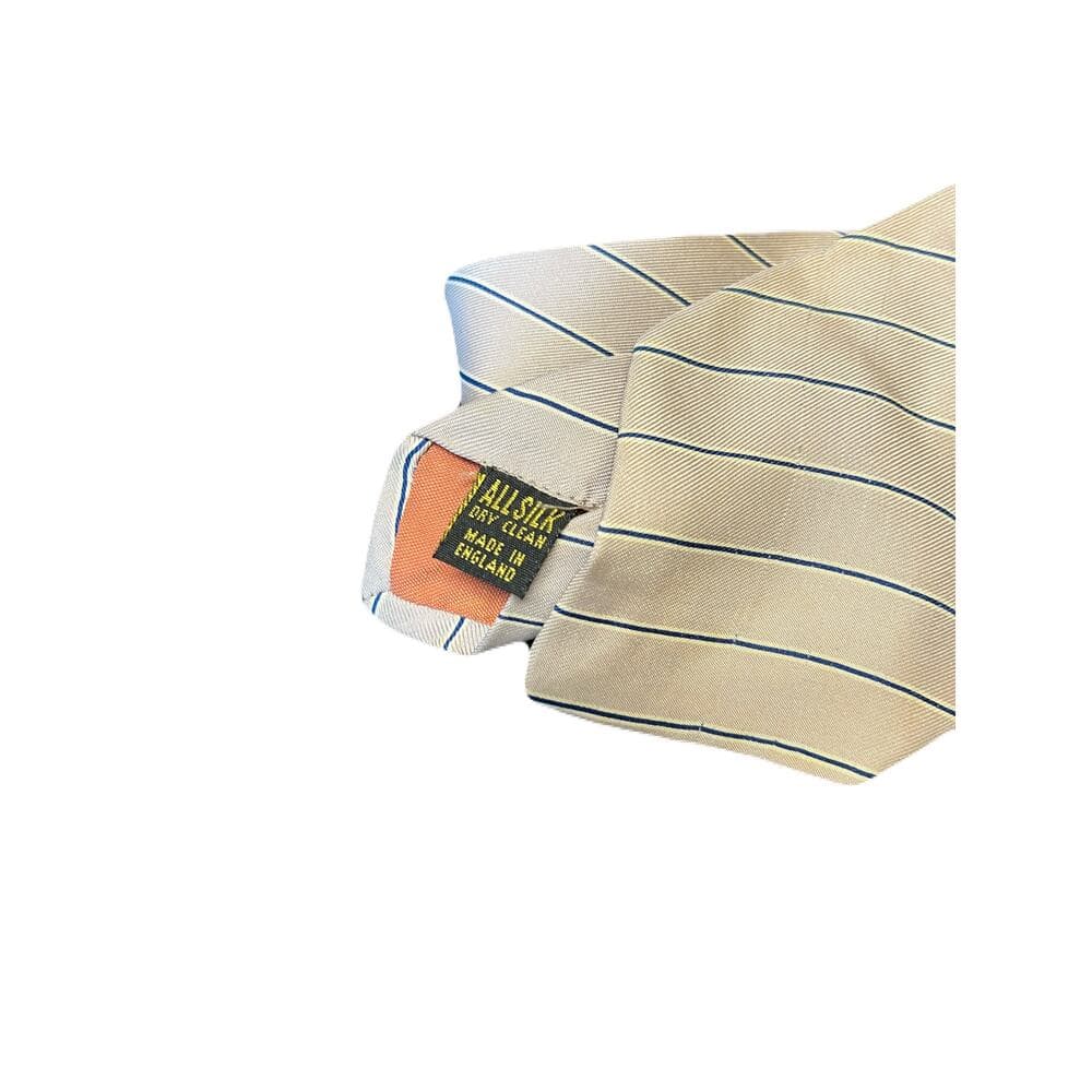 Geismar Kaplan Men’s Tie Sliver With Blue Strips - Thumbnail 3