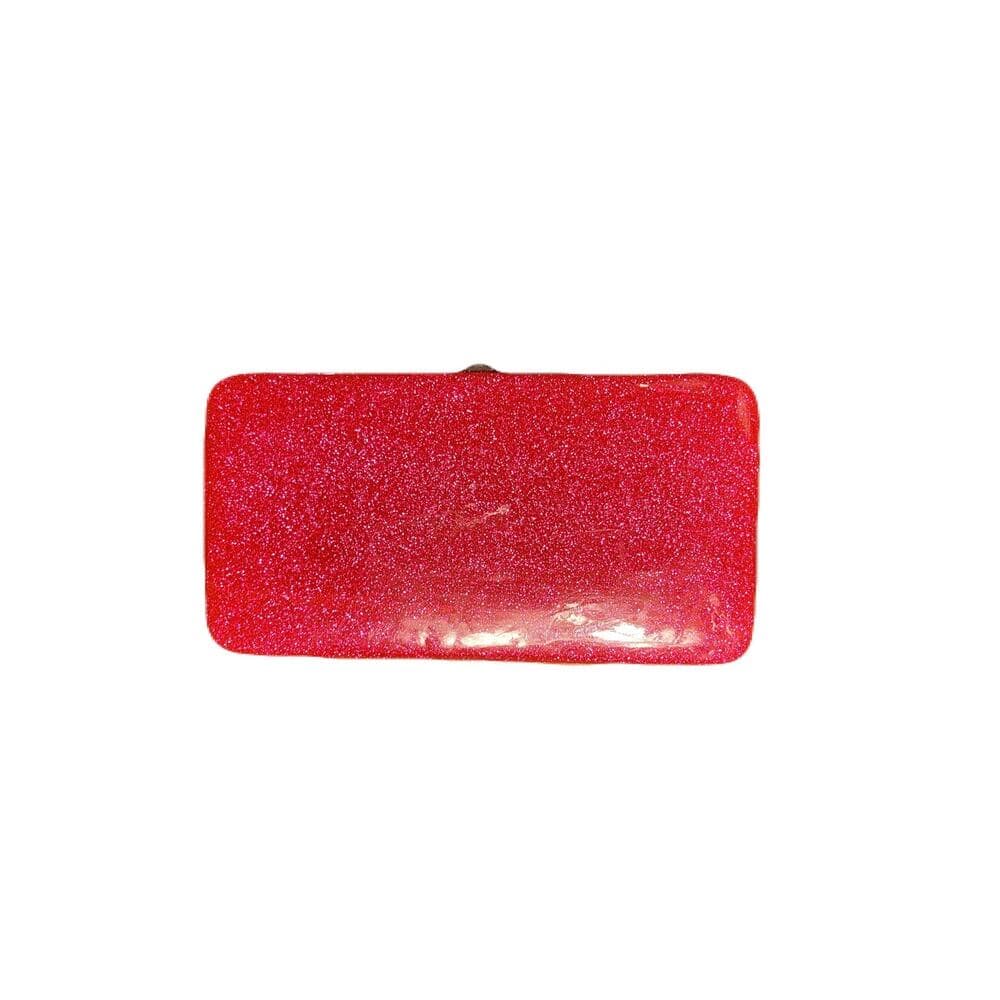 pink women’s Hard Cover wallet 7” W X 4” L - Thumbnail 4