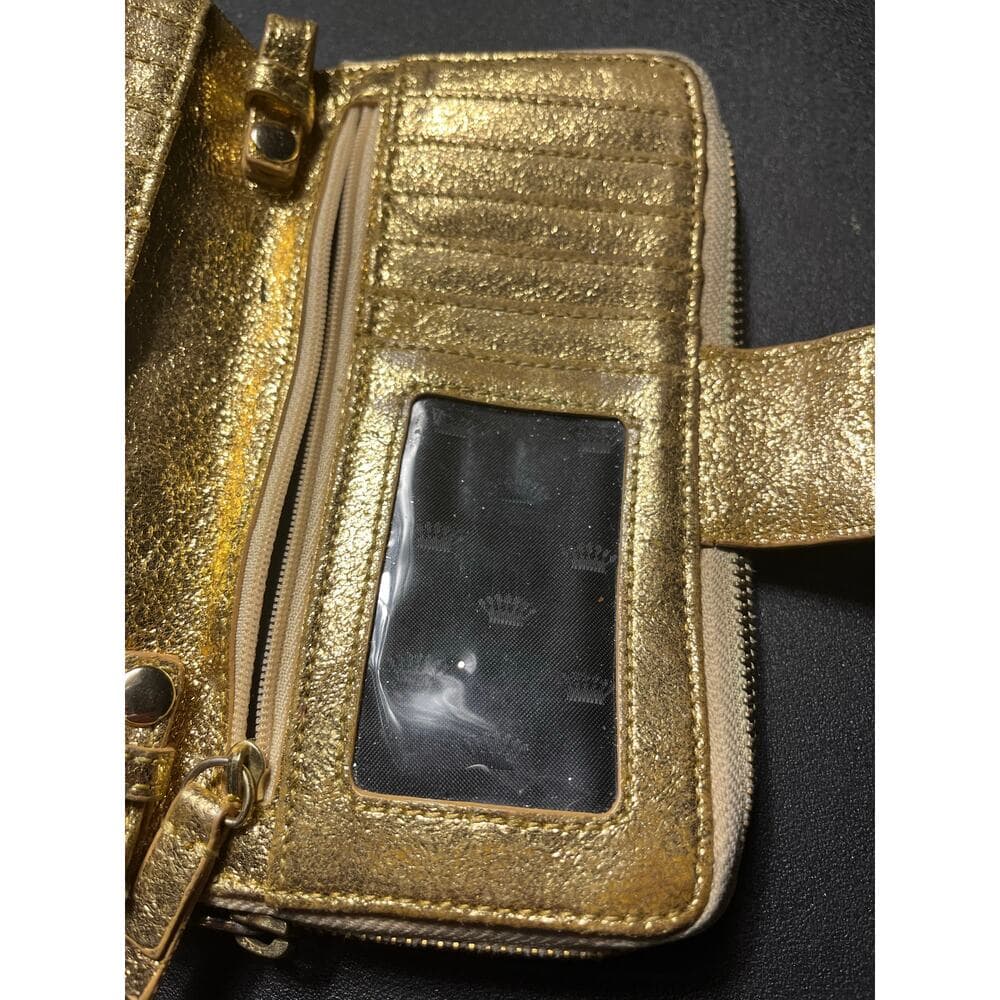 Gold Juicy Couture Women’s Wallet 7” W X 4” L - Thumbnail 4