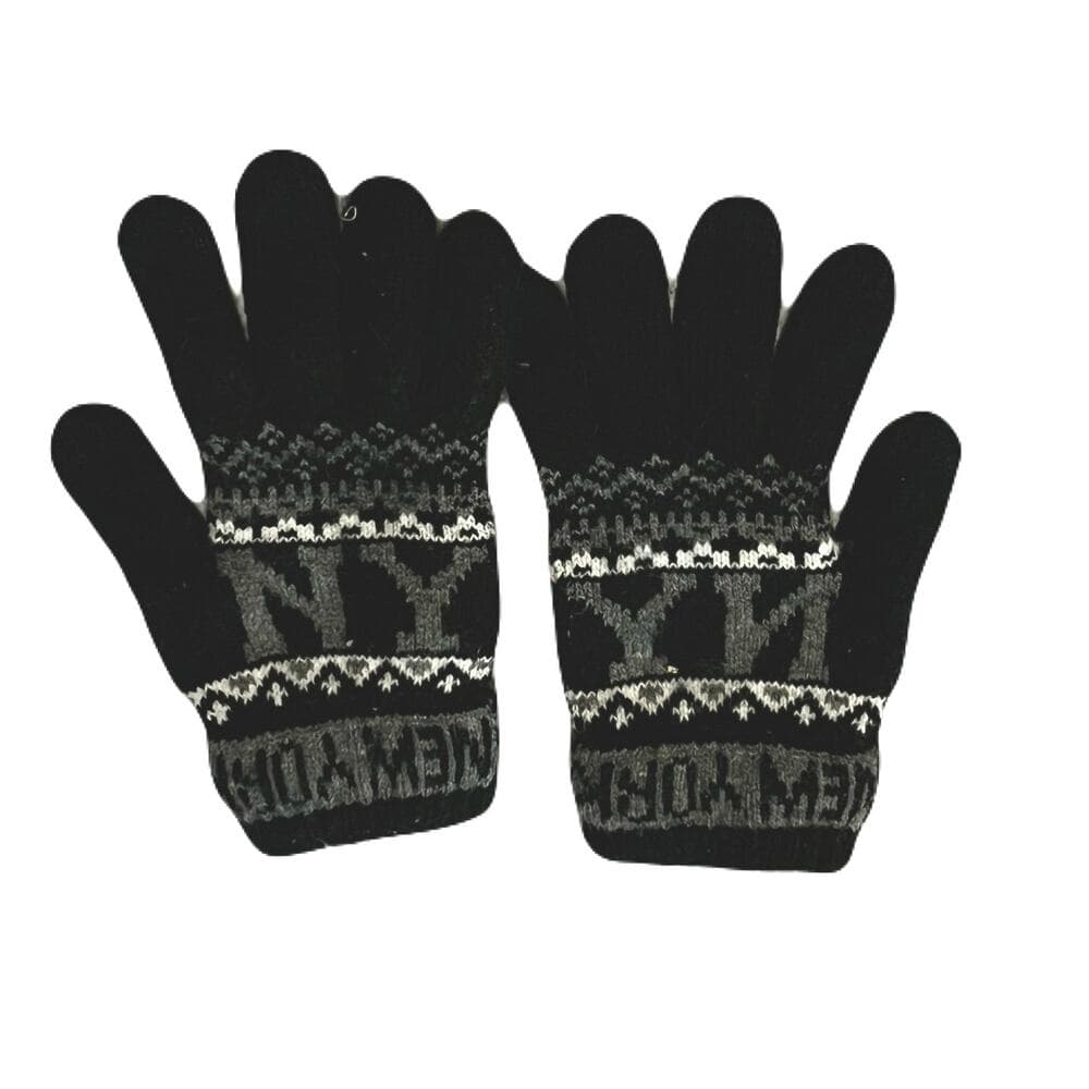 Black & Gray Small Gloves - Thumbnail 3