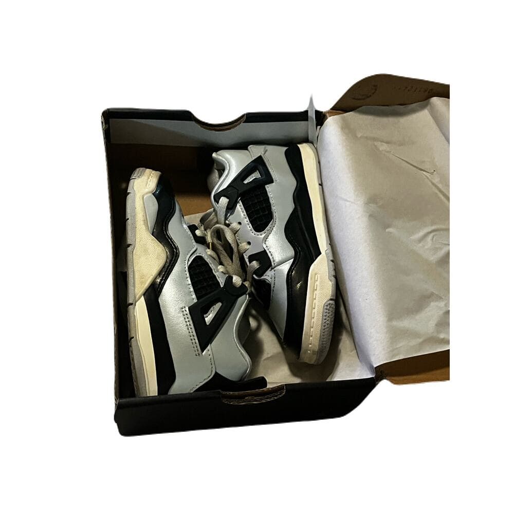 Jordan 4 Retro "Pure Platinum" Toddler Kids' Shoe Size 10C FZ8584-070 - Thumbnail 7
