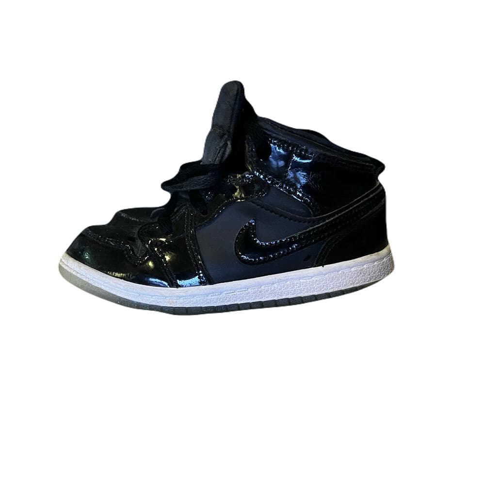 TODDLER JORDAN 1 MID SE Boys – Black/Dark Concord-white Size 10C