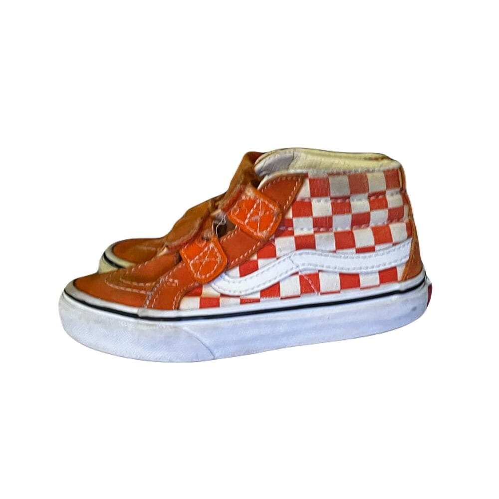 VANS (TD) SK8-MID REISSUE V - CHECKERBOARD ORANGE SIZE 11.5 - Thumbnail 3