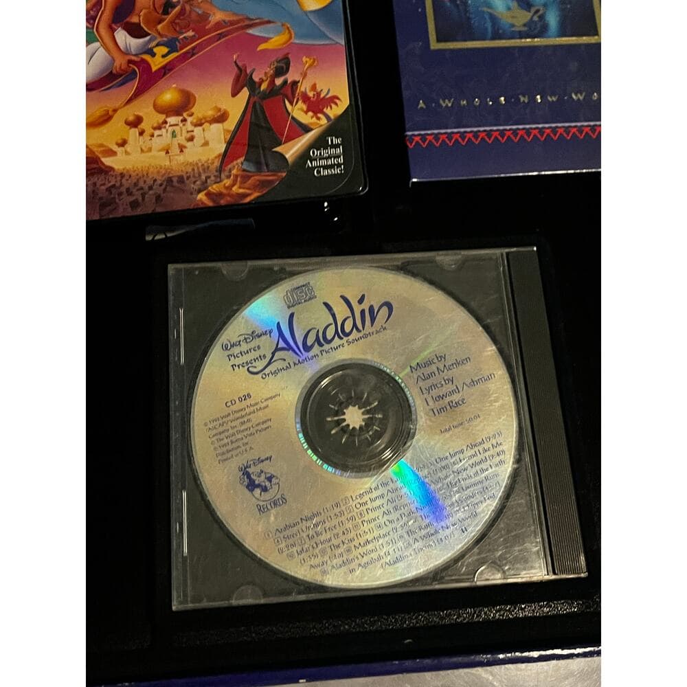 Aladdin Deluxe Video Edition Box VHS CD Numbered Lithograph - Thumbnail 7