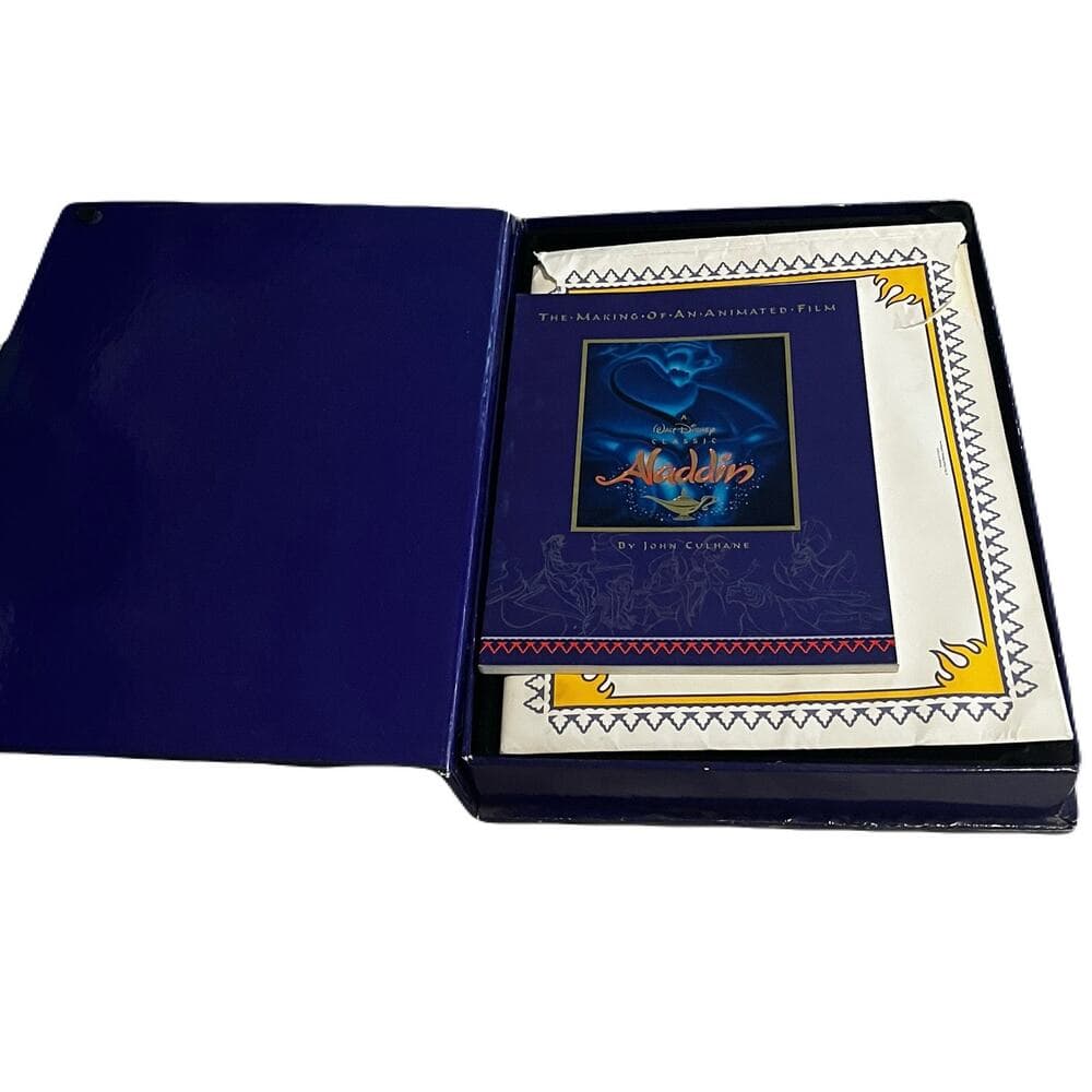 Aladdin Deluxe Video Edition Box VHS CD Numbered Lithograph