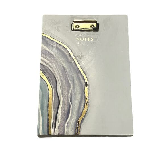 Notes Clipboard White Blue & Gold - Thumbnail 4