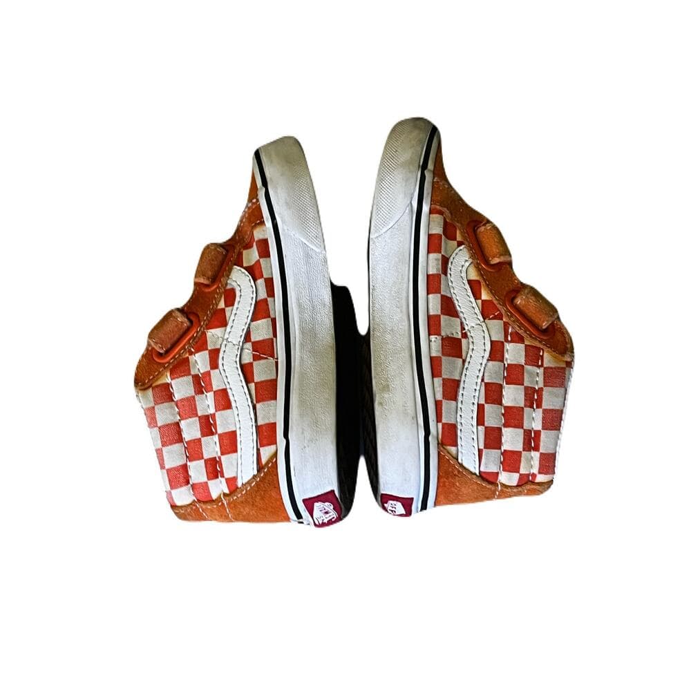 VANS (TD) SK8-MID REISSUE V - CHECKERBOARD ORANGE SIZE 11.5 - Thumbnail 5