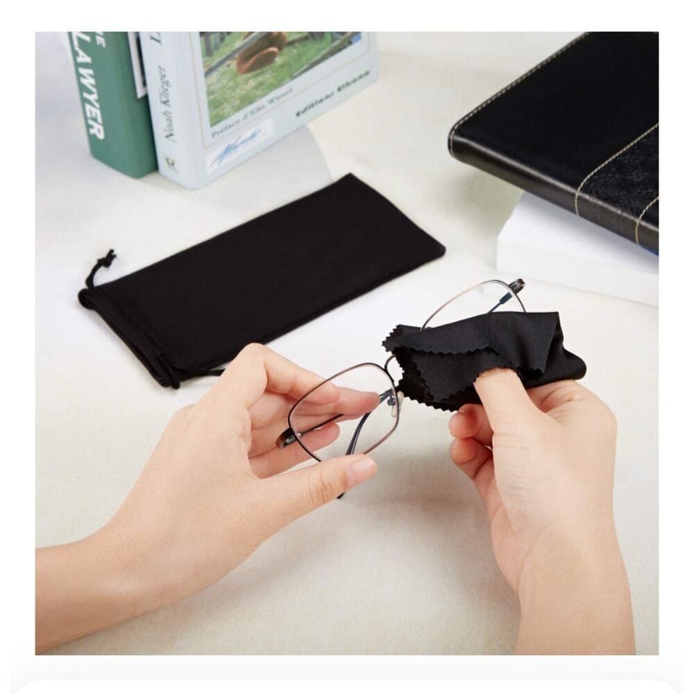 Frienda 25 Bag Glasses Sunglasses Case Soft Pouch with 2 Eyeglass Cleaning Cloth - Thumbnail 3