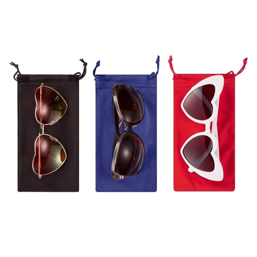 Frienda 25 Bag Glasses Sunglasses Case Soft Pouch with 2 Eyeglass Cleaning Cloth - Thumbnail 2