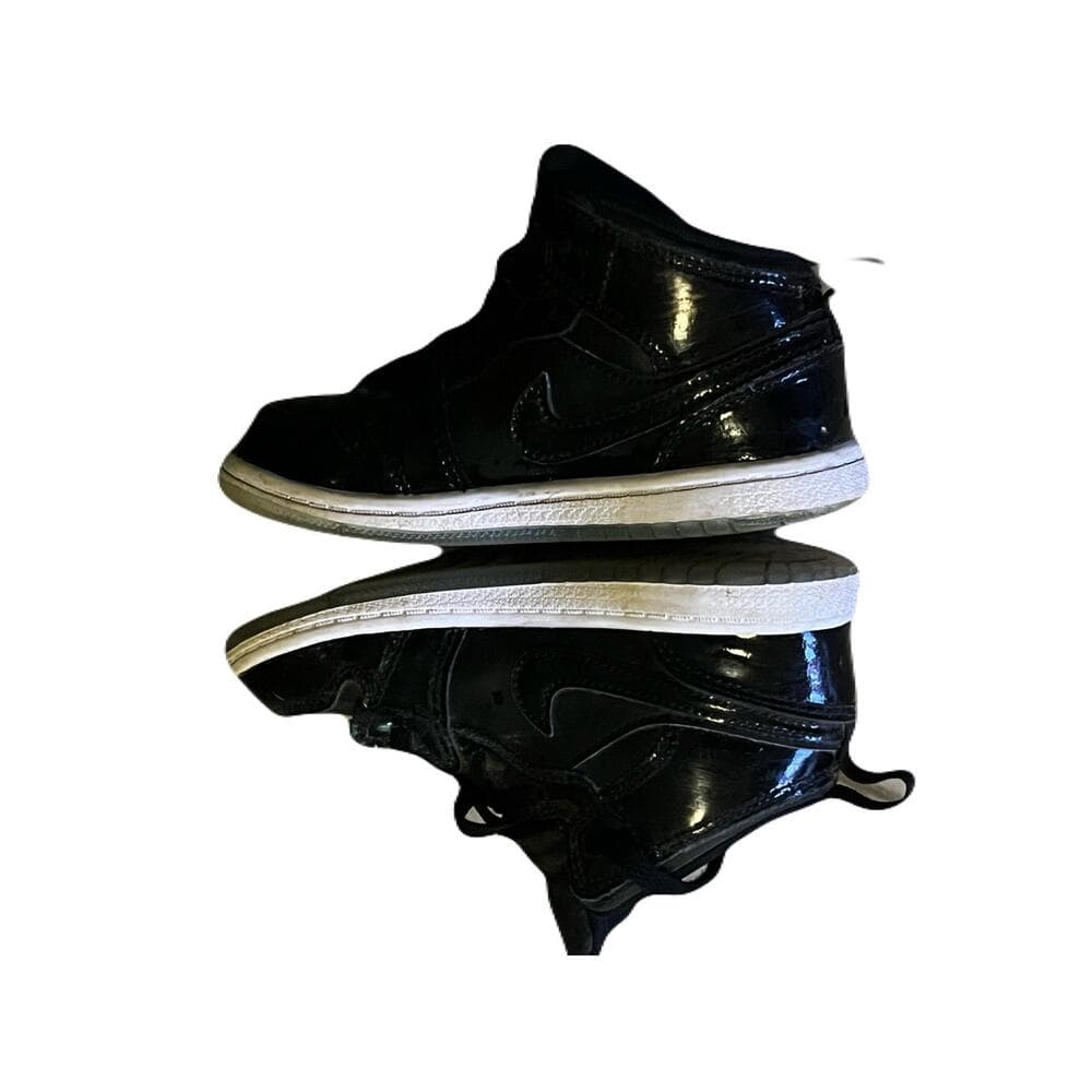 TODDLER JORDAN 1 MID SE Boys – Black/Dark Concord-white Size 10C - Thumbnail 5