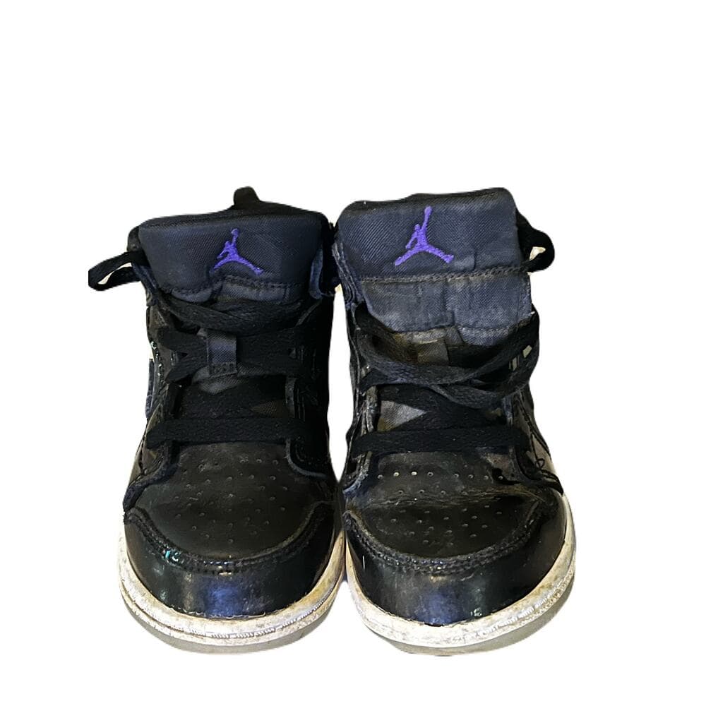 TODDLER JORDAN 1 MID SE Boys – Black/Dark Concord-white Size 10C - Thumbnail 2