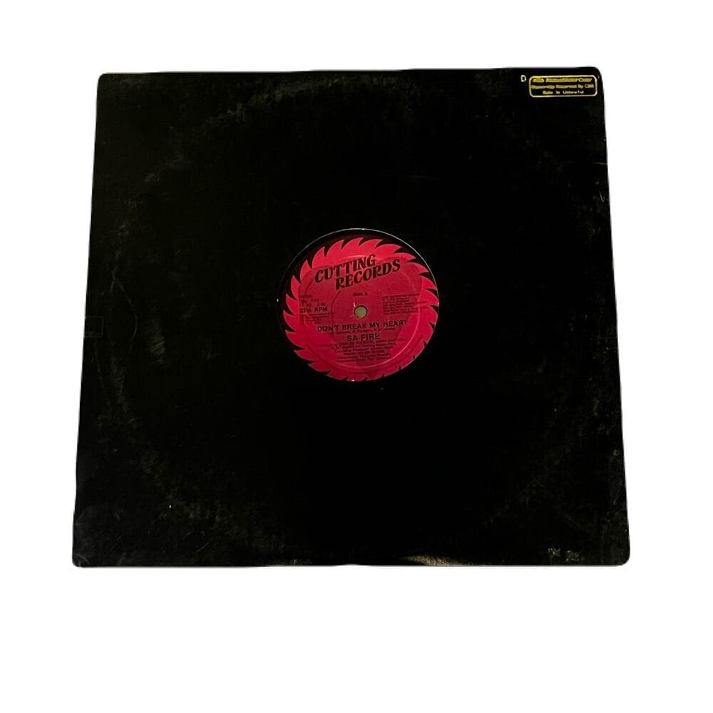 E3-69 SA-FIRE Don’t Break My Heart ... 12” SINGLE ... CR-209 ... 1986
