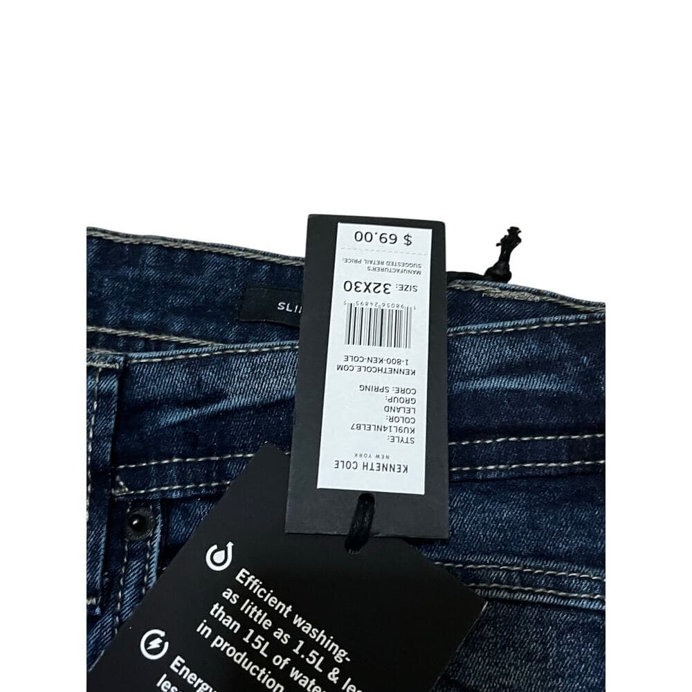 Kenneth Cole Dark Blue Men’s Jeans Size 32 X 30 - Thumbnail 2