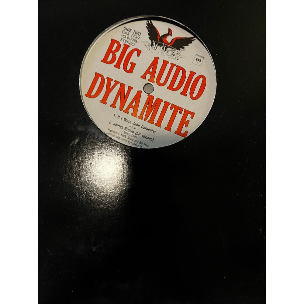 BIG AUDIO DYNAMITE JAMES BROWN 12" 1989 CBS CAS 1739 DJ PROMO