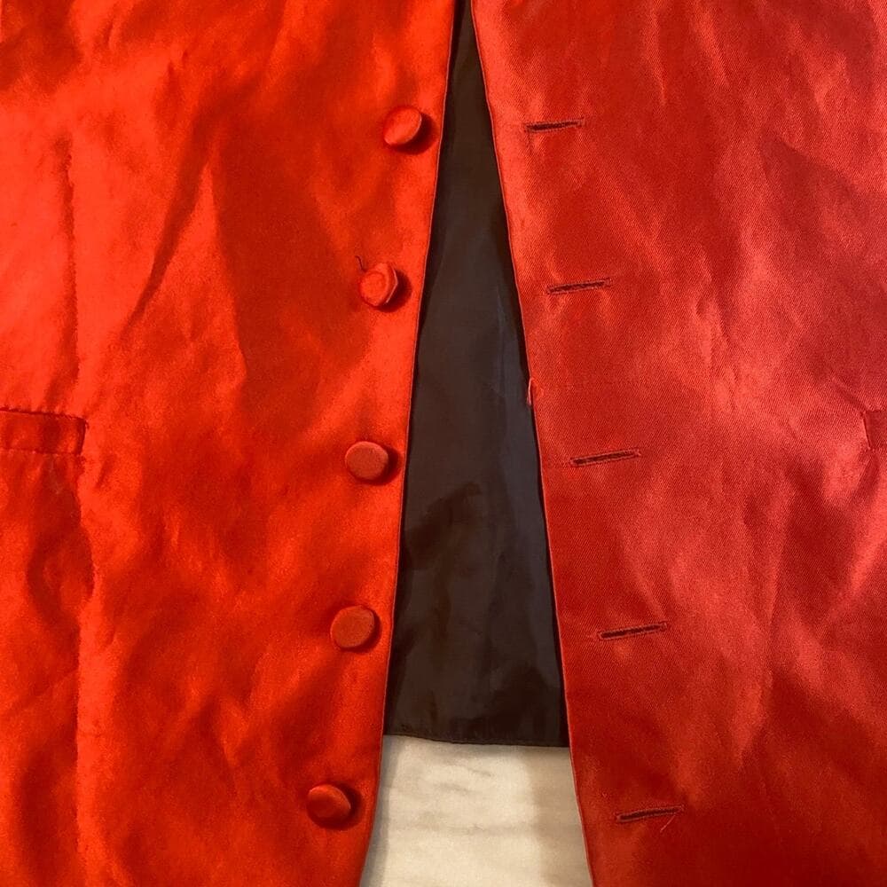Tuxedo vest red and black - Thumbnail 2