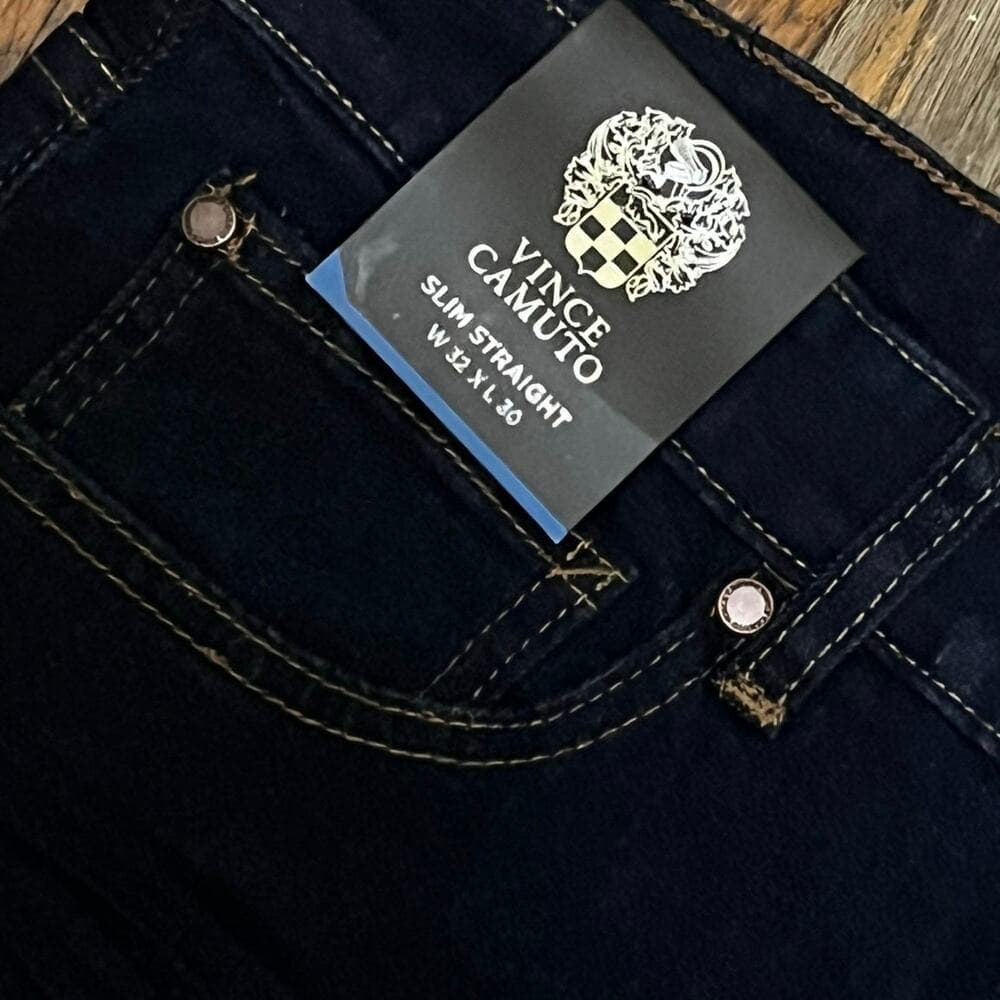 Vince Camuto Men’s Dark Blue Jean’s Size 32X30 Brand New - Thumbnail 3