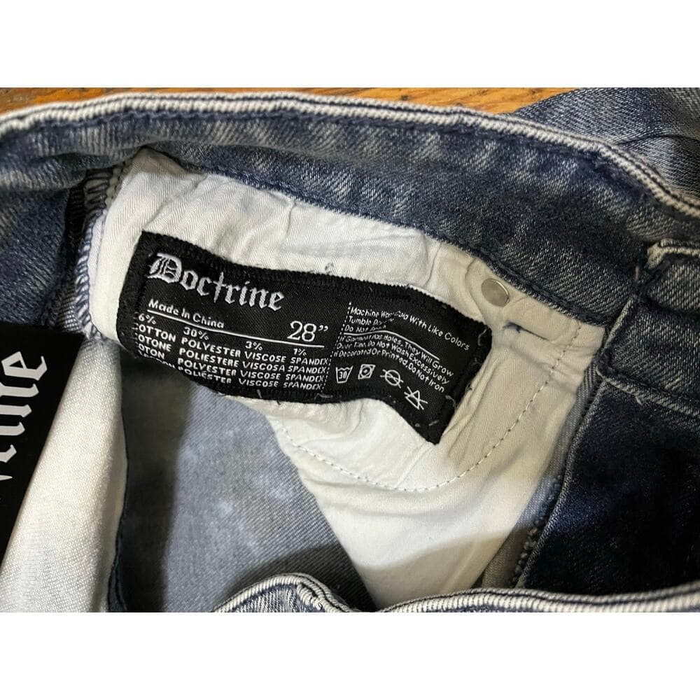 Doctrine Hendrix Flare Indigo Wash Size 28 New - Thumbnail 4