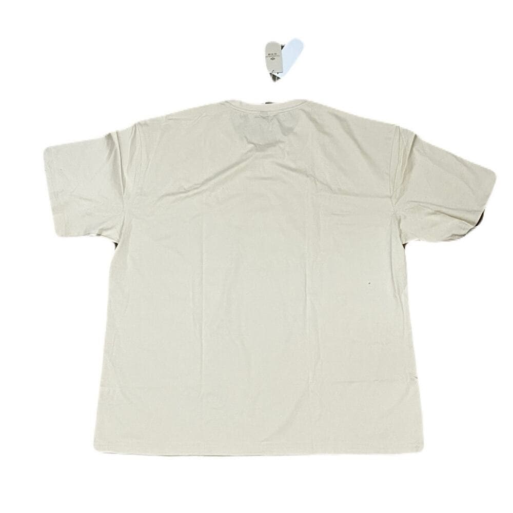 Beige Short Sleeve T-shirt Size 5XL