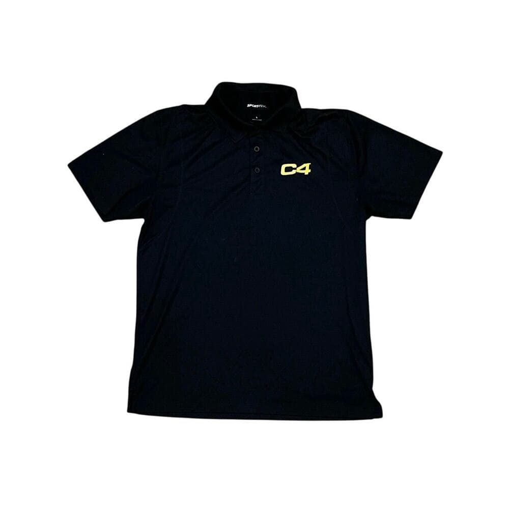 Sport-Tek C4 Men’s Coller Black Shirt Size Large In Great Condition - Thumbnail 6