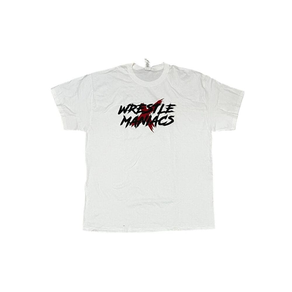 Wrestle Maniacs White Men’s T-Shirt Size XL - Thumbnail 5