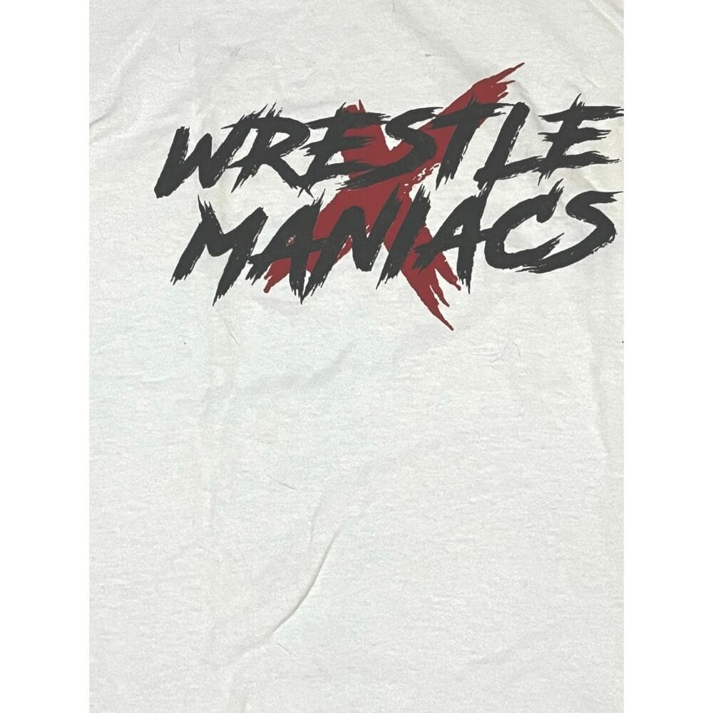 Wrestle Maniacs White Men’s T-Shirt Size XL