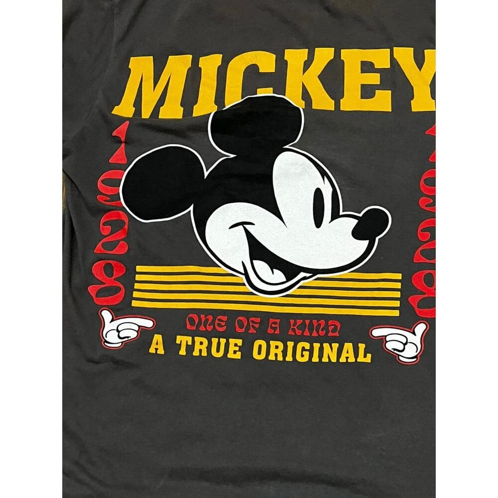 Mickey Mouse Since 1928 Gray Men’s T-Shirt Size Medium - Thumbnail 4