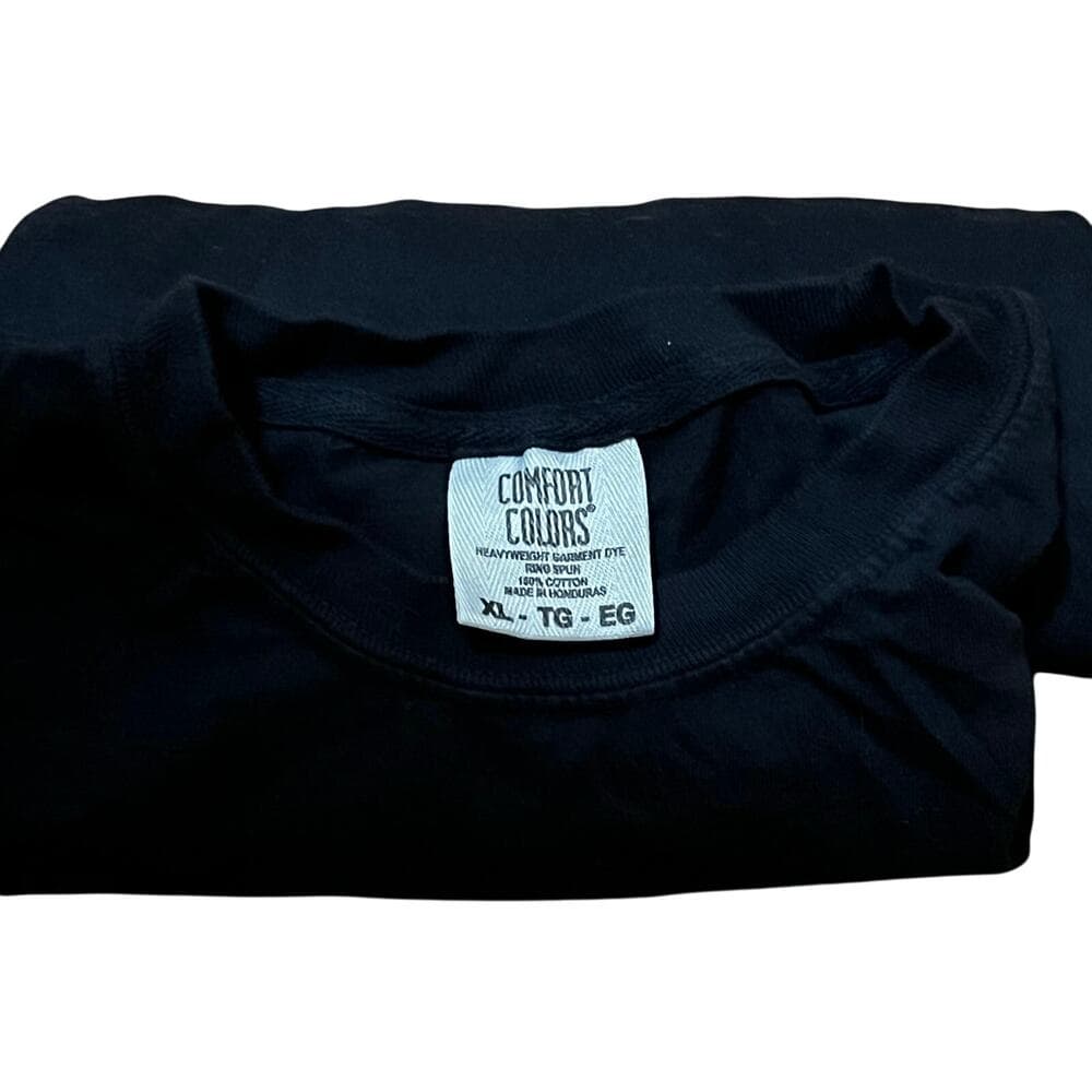 Comfort Colors Plain Black Men’s T-Shirt Size X-Large - Thumbnail 3