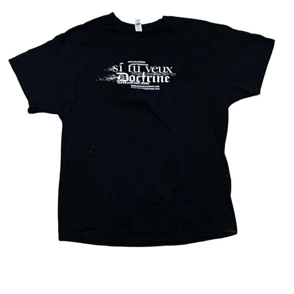 Si Tu Veux & Doctrine Black Men’s Shirt Size XL - Thumbnail 5