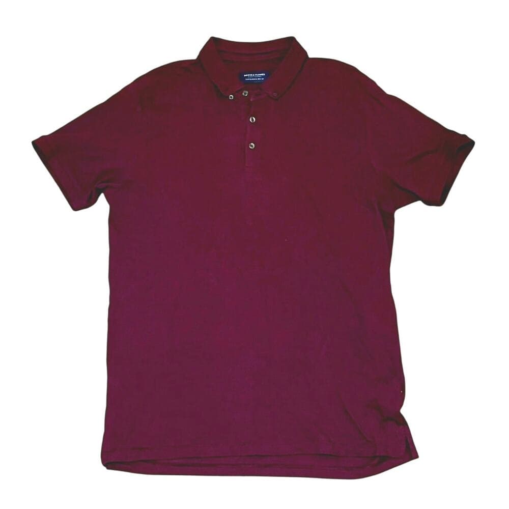 Denim & Flower Burgundy Coller Men’s T-Shirt Size XL - Thumbnail 4
