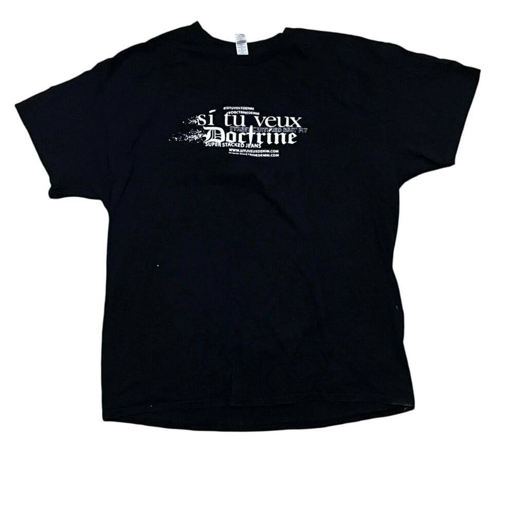 Si Tu Veux & Doctrine Black Men’s Shirt Size XL - Thumbnail 4