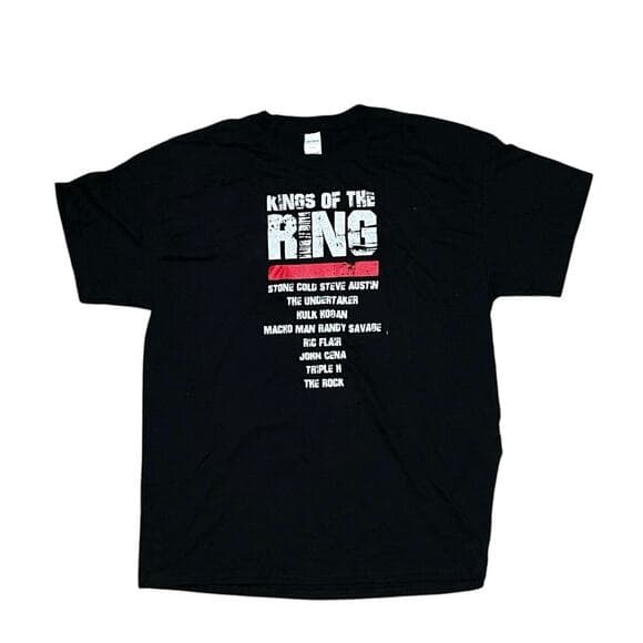 King Of The Ring Black Men’s T-Shirt Size X-Large - Thumbnail 6
