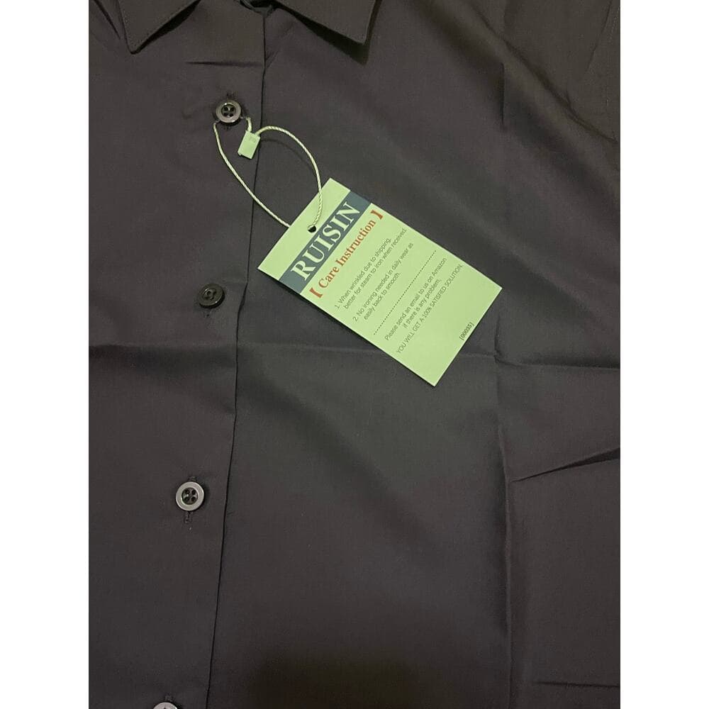 Ruisin Purple Men’s Long Sleeve Button Down T-shirt Size Medium - Thumbnail 2