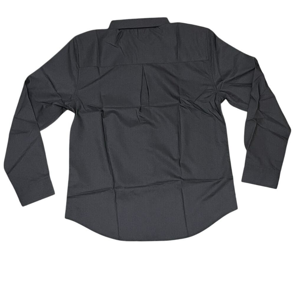 Ruisin Men’s Long Sleeve Dark Grey Button Size Medium - Thumbnail 4