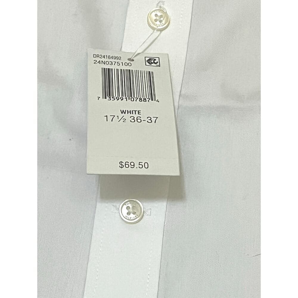 Tommy Hilfiger White Button Down Men’s Shirt Brand New With Tags Size XL