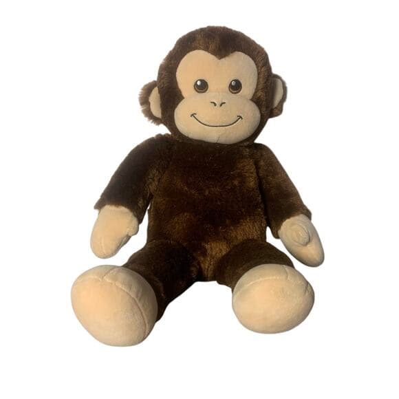Build A Bear B.A.B Workshop Plush Brown & Tan Monkey 18" Stuffed Animal Toy GUC - Thumbnail 7