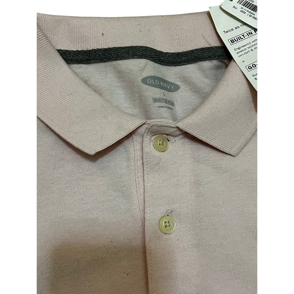 Old Navy Pink Men’s Coller Shirt Size Large Brand New Size Large - Thumbnail 3