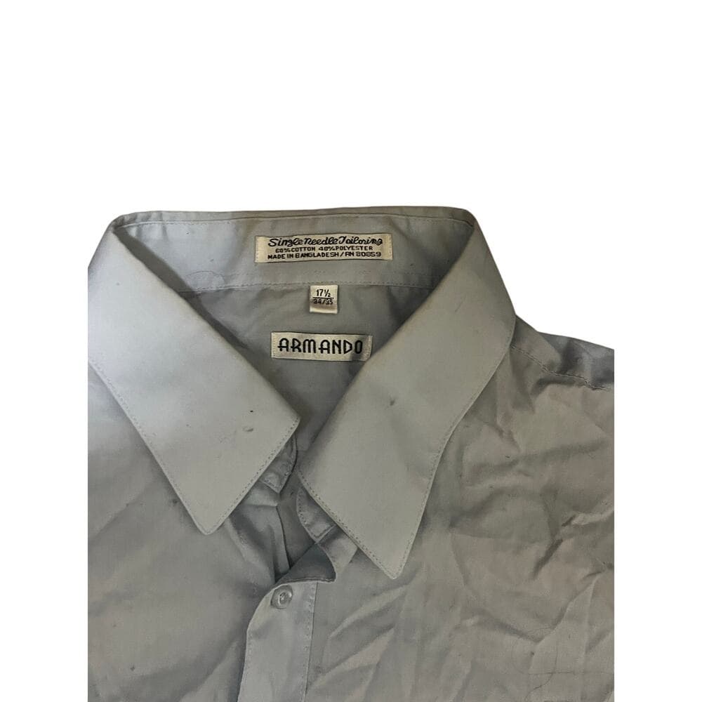 Armando Men’s Blue Button Down Size Large