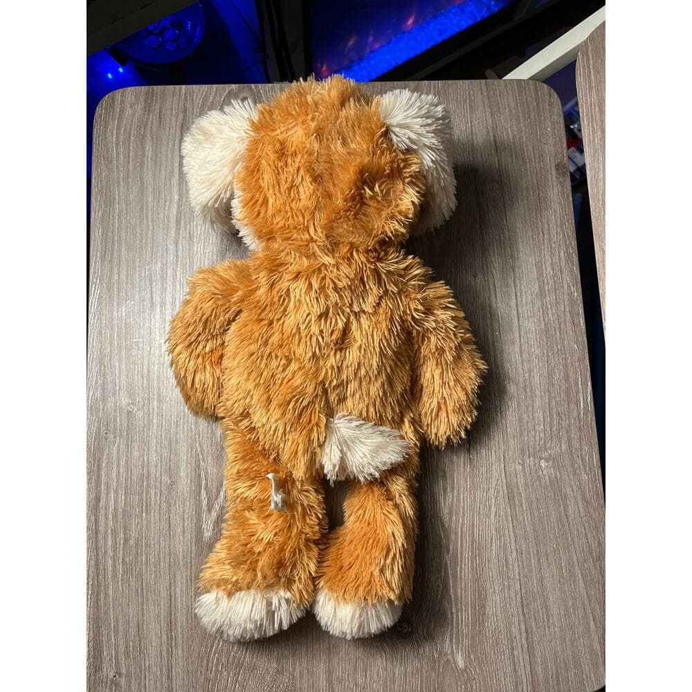 18” Tan And White Stuff Animal Dog - Thumbnail 3