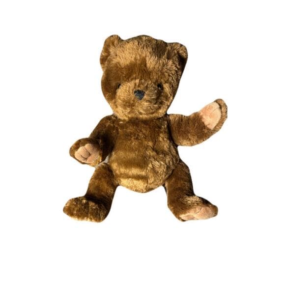 16” Brown Bear With Black Eyes - Thumbnail 6