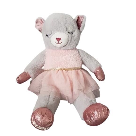 Dandee Ballerina Mouse Stuffed Animal Plush 2020 Grey Pink Dress Tulle Sparkly - Thumbnail 8