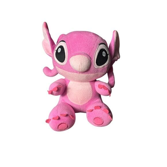 Disney Stuff Animal 10" Lilo & Stitch Hot Pink Stuffed Toy, Kawaii Style Doll - Thumbnail 5