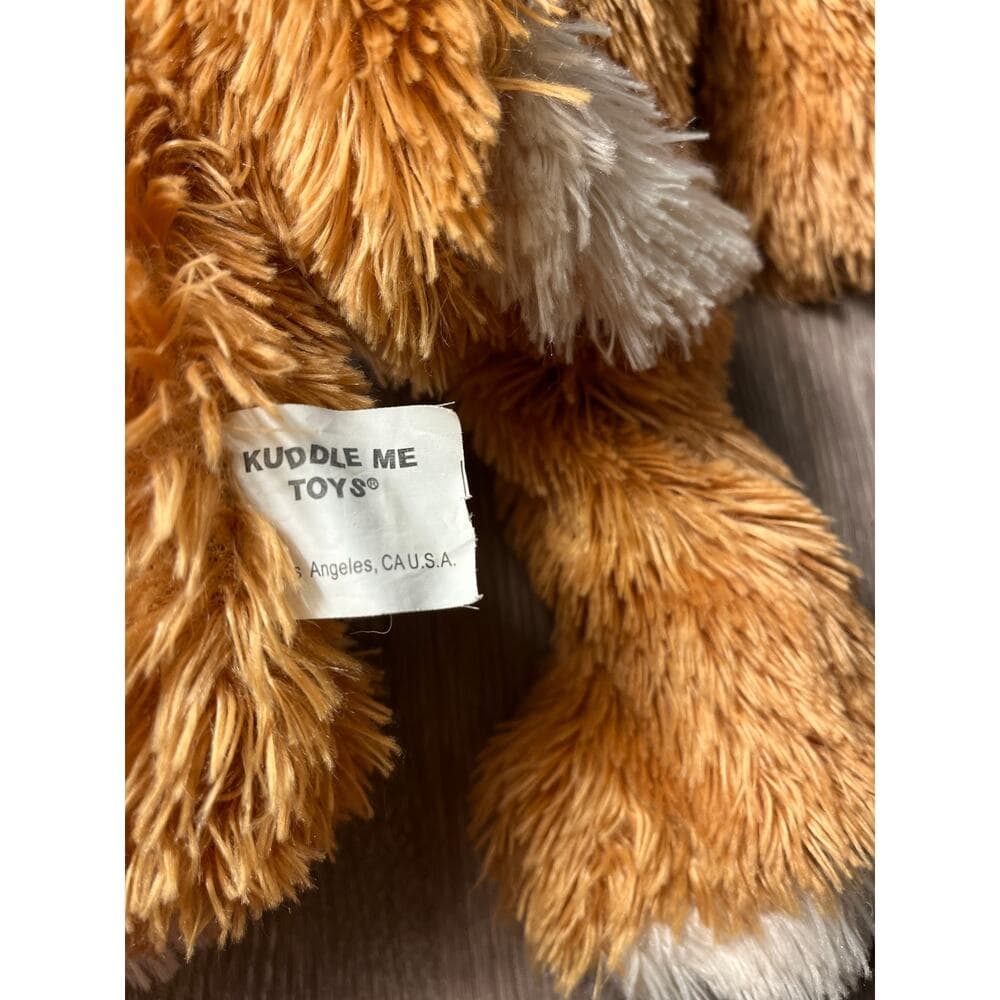 18” Tan And White Stuff Animal Dog - Thumbnail 2
