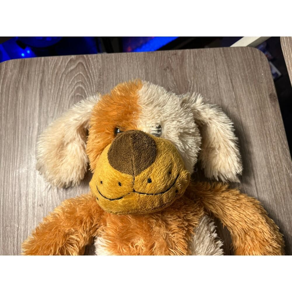 18” Tan And White Stuff Animal Dog - Thumbnail 4
